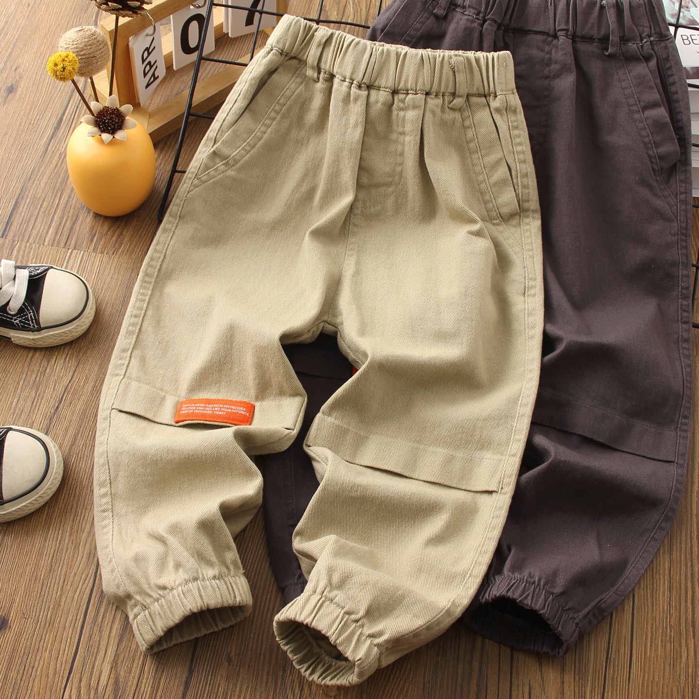 男童裤子春秋款韩版休闲裤童装