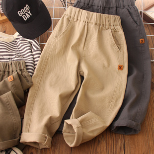 男孩工装 儿童休闲裤 子春秋2026新款 洋气 宝宝春装 宝宝长裤 裤 男童裤