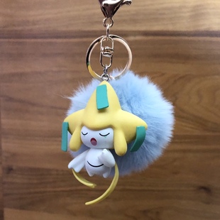 神奇宝贝宠物小精灵口袋怪兽毛绒茸球基拉祈幸运星背包挂件钥匙链