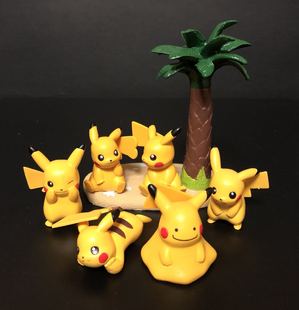 神奇宝贝宠物小精灵口袋怪物百变皮卡丘摆件套装口袋怪兽玩偶公仔