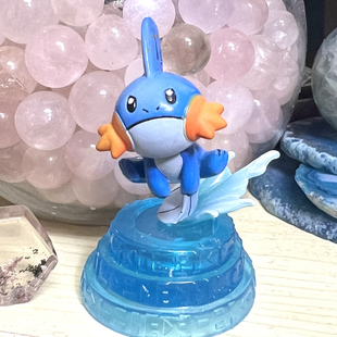 神奇宝贝口袋怪兽海洋堂无底散件小公仔无铭文喵喵水跃鱼3.5cm