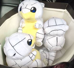 神奇宝贝宠物小精灵毛绒娃娃 阿罗拉 冰穿山鼠 TOMY约18厘米