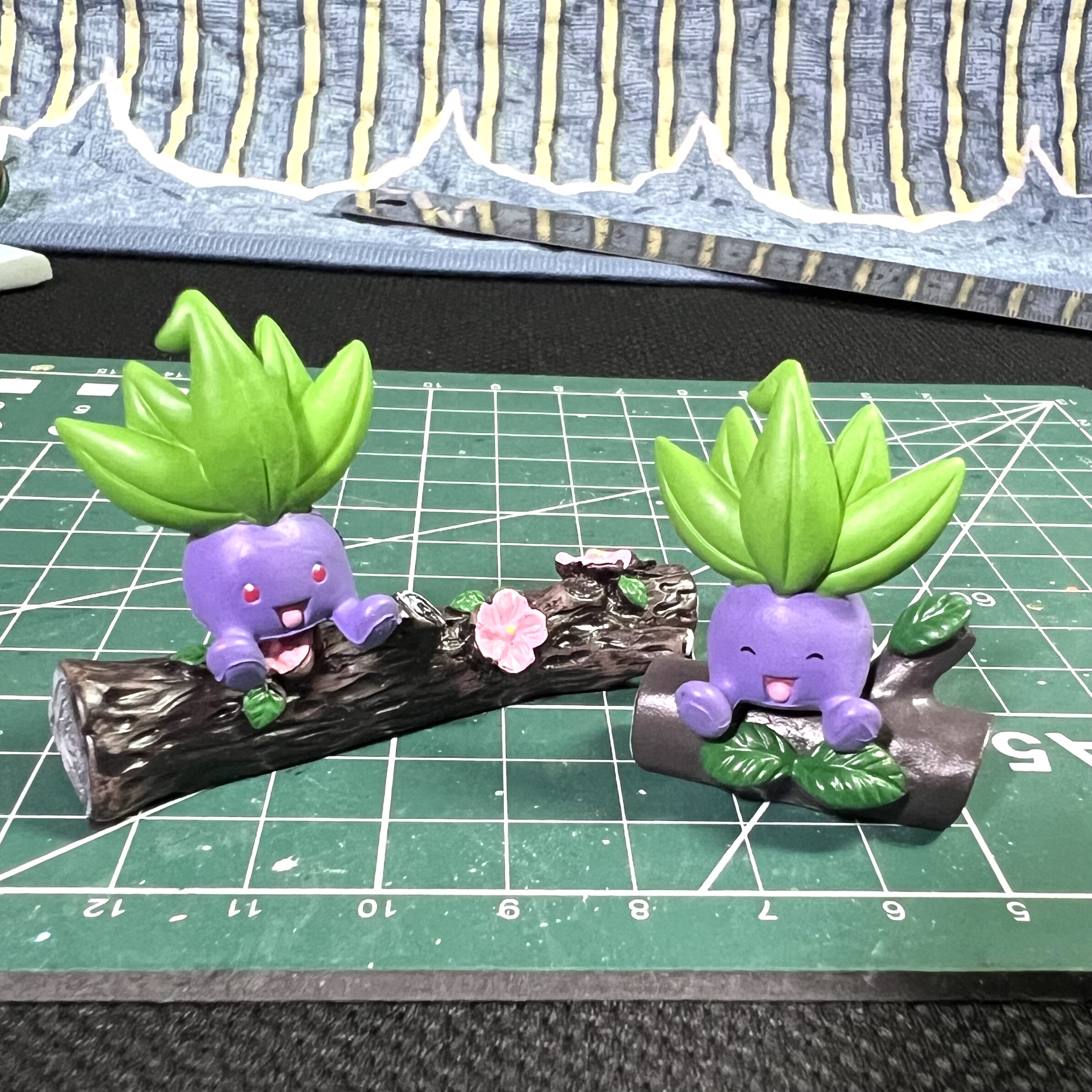 宠物小精灵口袋怪兽迷你小号3厘米走路草公仔玩偶摆件