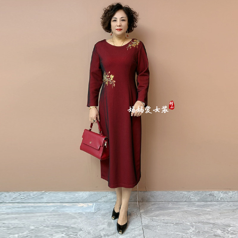 高品质！婚礼喜婆婆礼服连衣裙