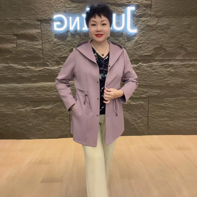 高品质!时尚中长款空气棉外套女