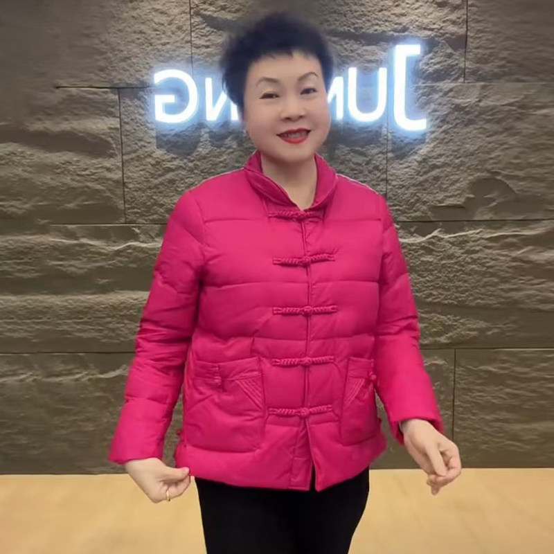 高品质!新中式国风白鸭绒羽绒服