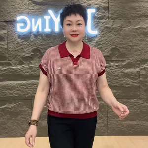 高品质！时尚休闲舒适格子针织衫