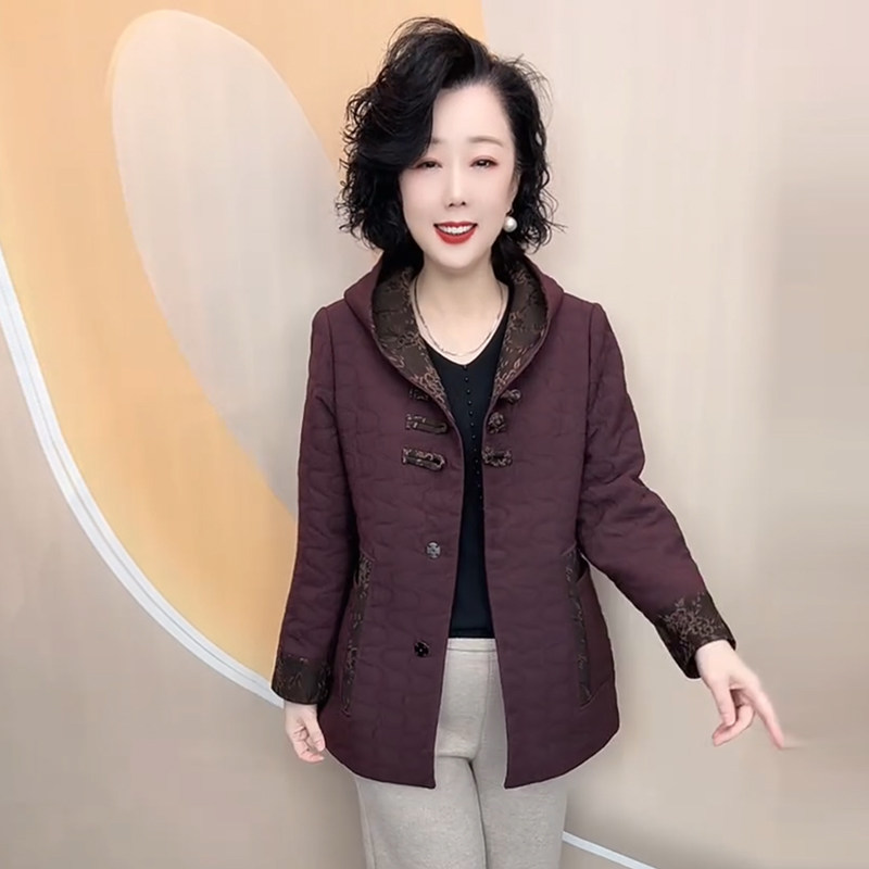 高品质!中老年妈妈二棉保暖外套