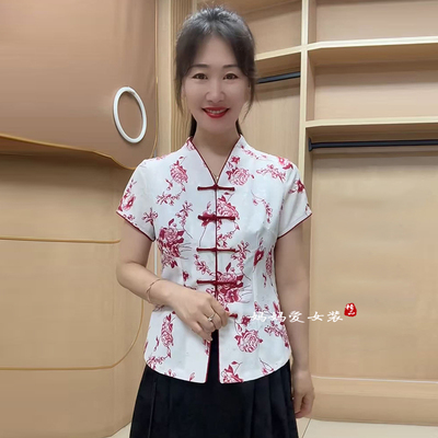 高品质！天丝棉改良旗袍衫妈妈装