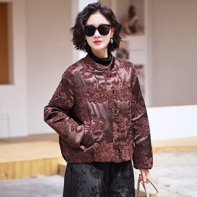 高品质！新中式国风小棉服外套女