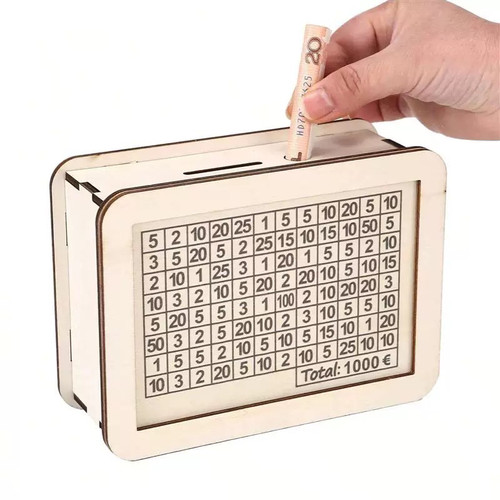 木质儿童创意只存不取存钱储蓄罐