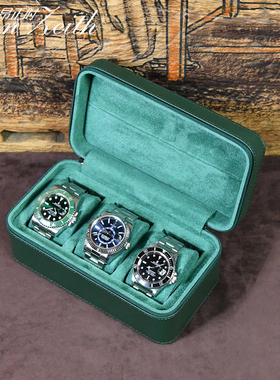新款绿色立体款表盒手表收纳盒首饰盒名表存储包珠宝机械表保护袋
