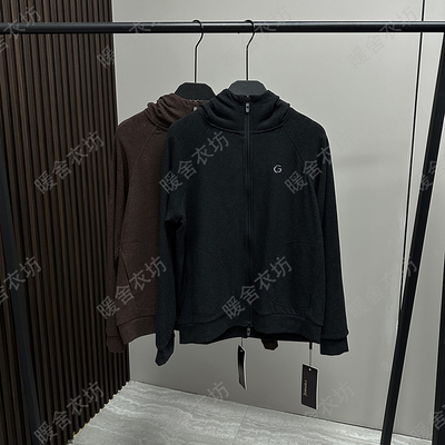 2025秋冬新款菲玛掂251916德绒时尚简约连帽休闲外套休闲保暖帽衫