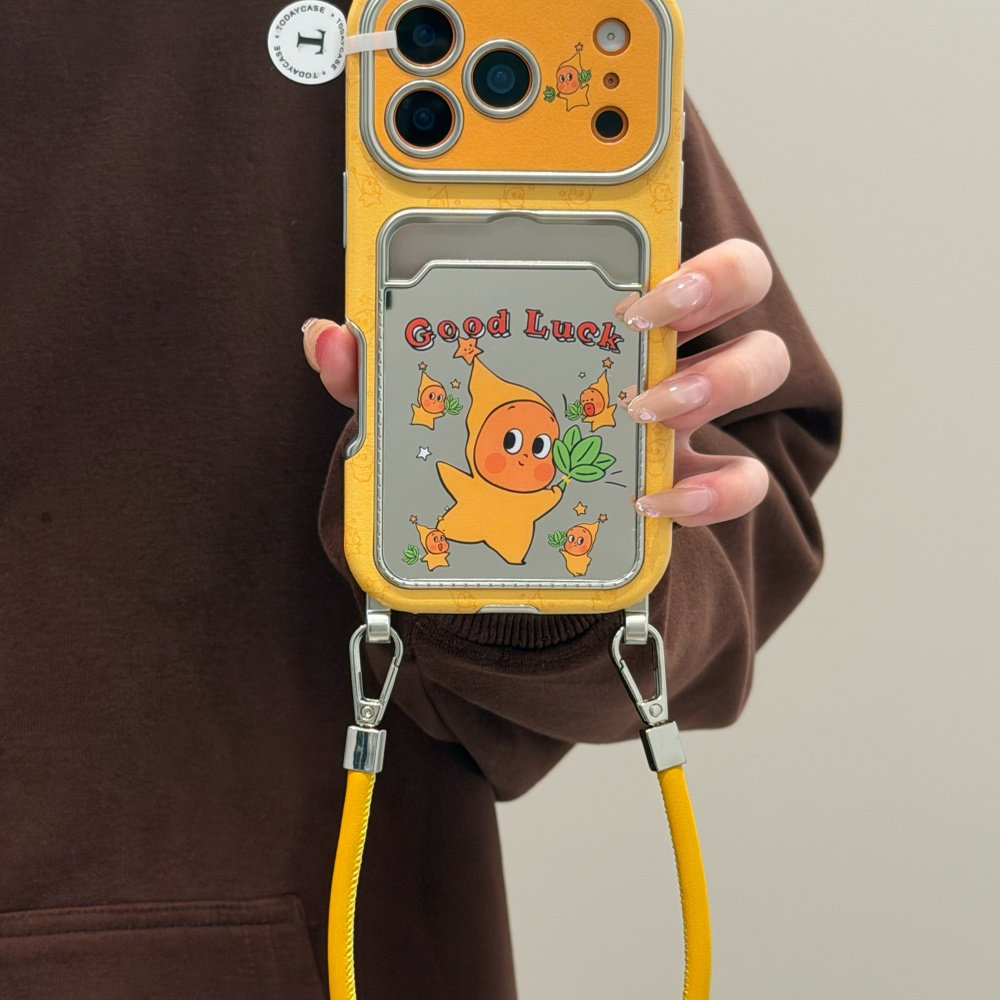 贴皮柚子叶星星男孩苹果17pm全包iphone16可爱15挂绳14卡包手机壳,3C数码配件,手机保护套/壳,淘宝优惠券,粉丝福利购,淘宝优惠卷