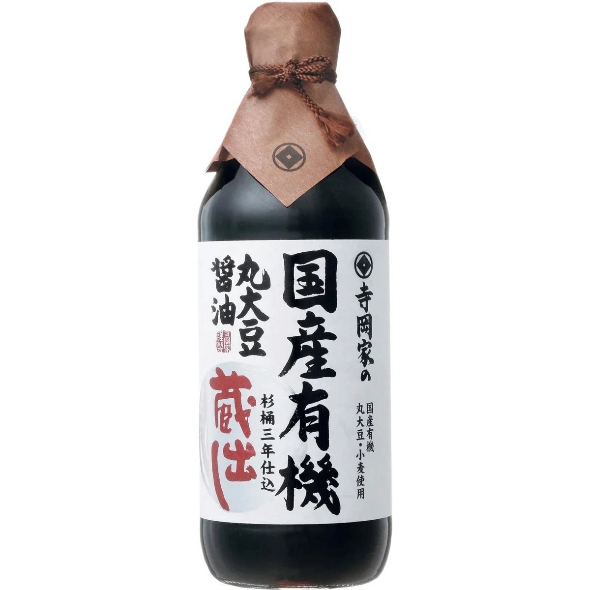 日本 寺冈家 有机JAS酿造日本产丸大豆酱油三年熟成酿造500ml