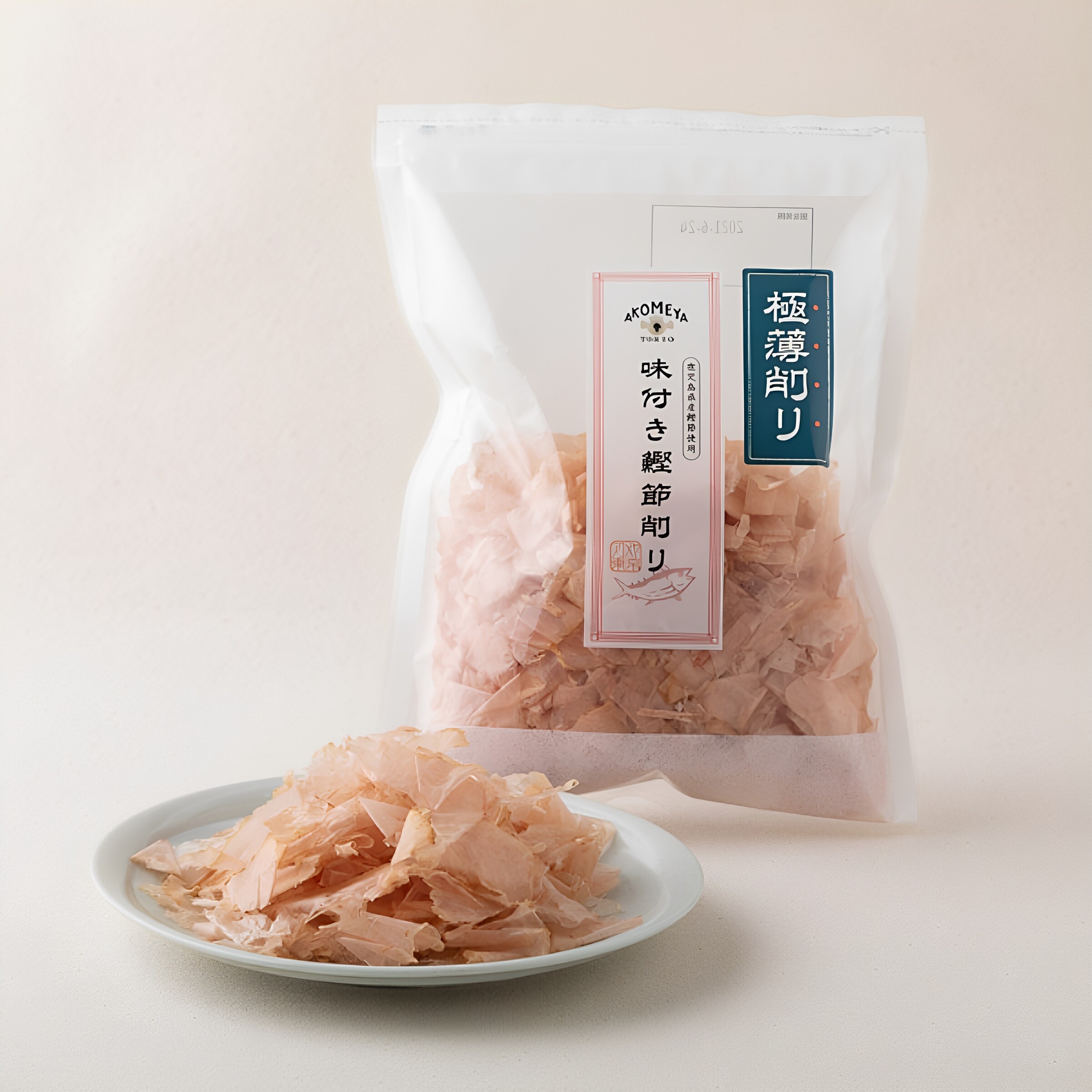 日本鹿儿岛 鲣鱼片 调味鸡块极薄切片 用于蛋包饭 沙拉冷菜配料