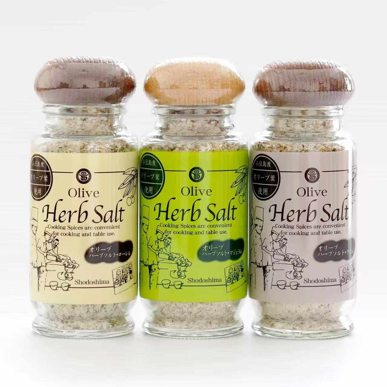 日本小豆岛 橄榄香草盐 多种香草配料 高级料理调味盐 60g
