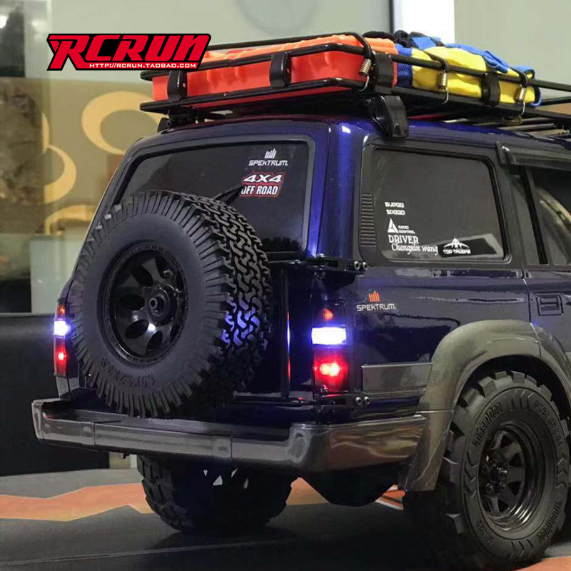 RCRUN 1:10 仿真攀爬模型车  LC80陆巡金属备胎座架 观音座仿真件