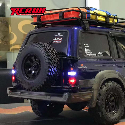 RCRUN 1:10 仿真攀爬模型车  LC80陆巡金属备胎座架 观音座仿真件