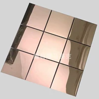 Нержавеющая сталь 9,8 пробы, розовое золото (материал 201)