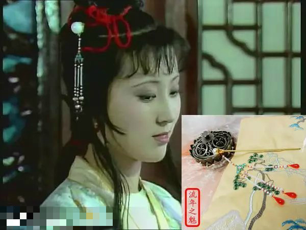 红楼梦林黛玉发簪珍珠头饰古风