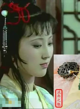 红楼梦林黛玉发簪珍珠头饰古风