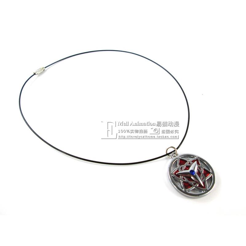 火影忍者宇智波鼬佐助止水斑带土六芒星万花筒永恒写轮眼cos项链