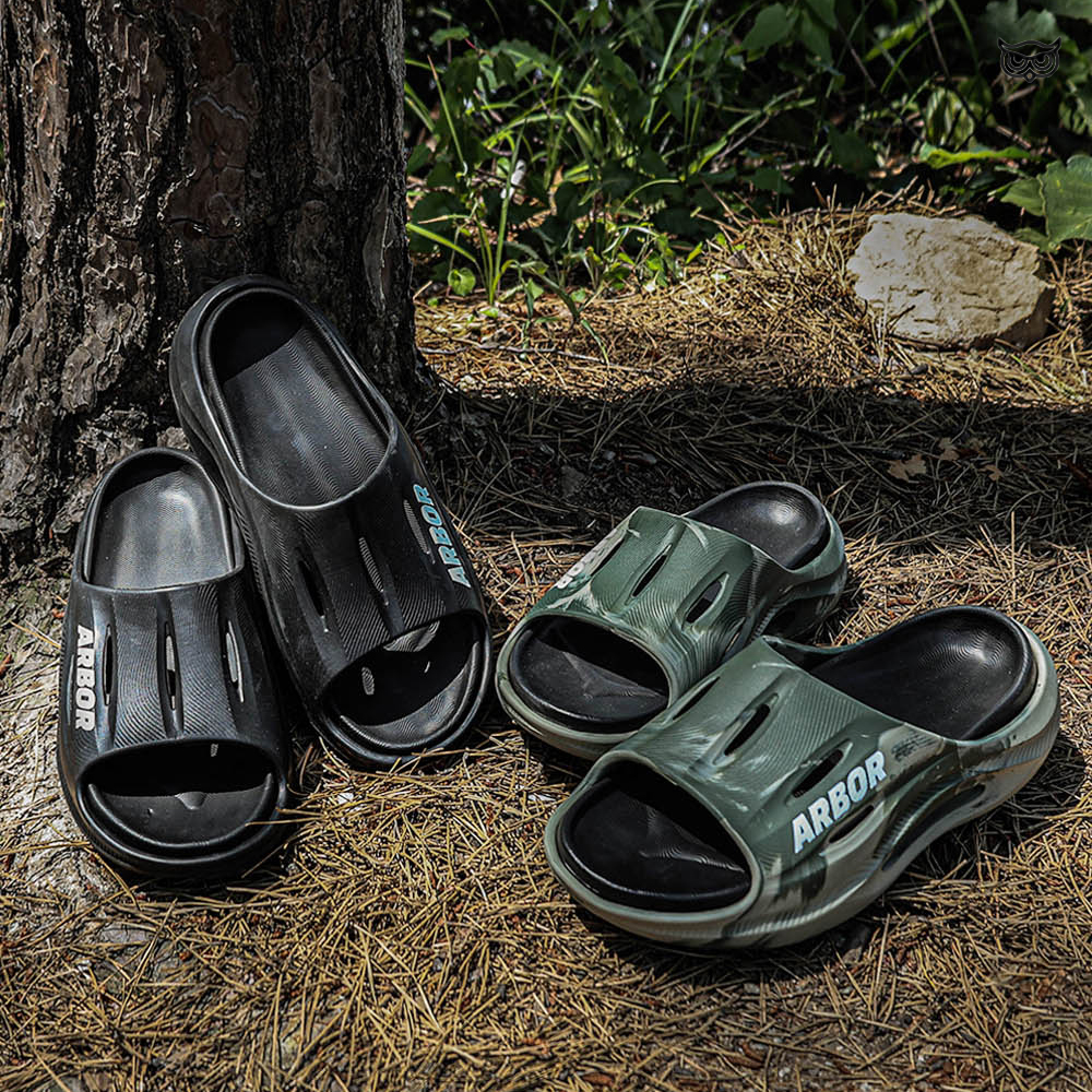 ARBOR 户外新款户外露营回弹型踩屎感拖鞋拖鞋韩国猫头鹰露营