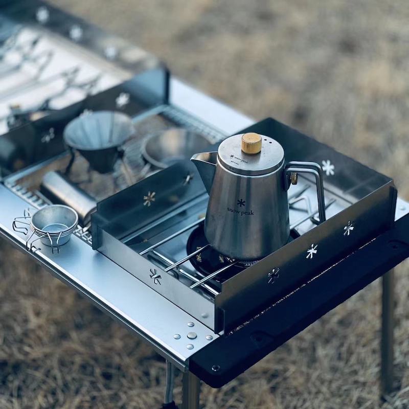 诧祭户外igt炉头挡风板一二三单元雪峰gs450挡风板适合igt桌框架