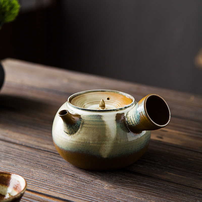 砚峰山房窑变老岩泥薄胎煮茶水