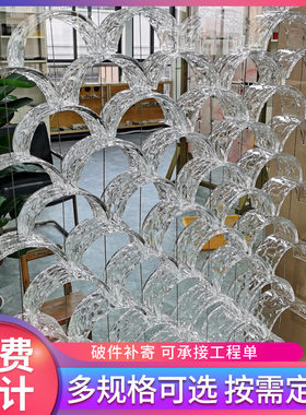 背景墙隔断玻璃透明透色宇泰水晶