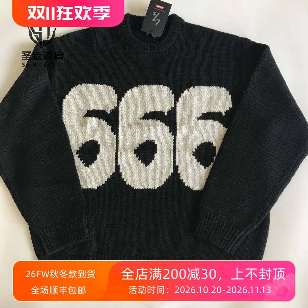 SupemeY's666字母毛衣