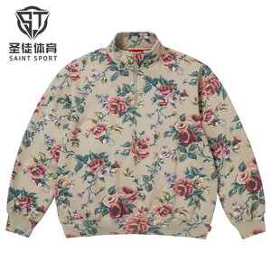 Supreme半拉链套头卫衣