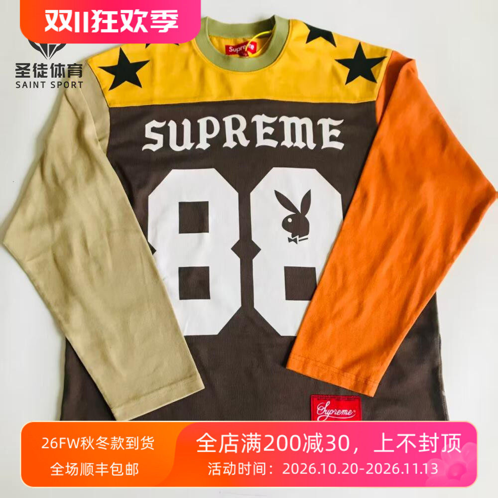 SupremePlayboy足球长袖