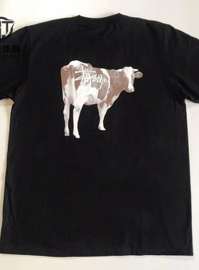 现货正品 Stussy 24SS Grassfed Tee 喂草 奶牛动物 短袖T恤