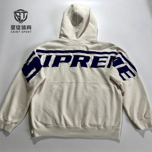 Supreme 24SS Wrapped Half Zip Hooded背后大Logo半拉链连帽卫衣