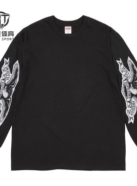 现货正品 Supreme 25FW Antihero联名 Eagle L/S Tee 老鹰 长袖