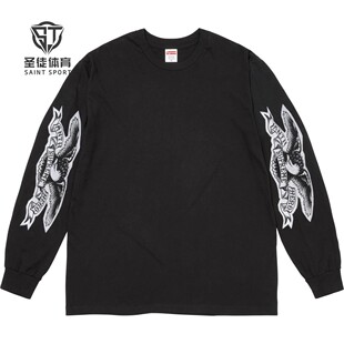 现货正品 Supreme 25FW Antihero联名 Eagle L/S Tee 老鹰 长袖