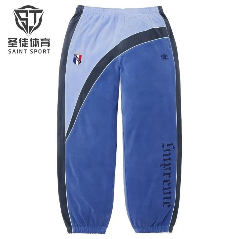 SupremeUmbro丝绒长裤
