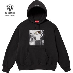 正品 Supreme 25FW Antihero联名 Hooded 背后标语 老鹰 连帽卫衣