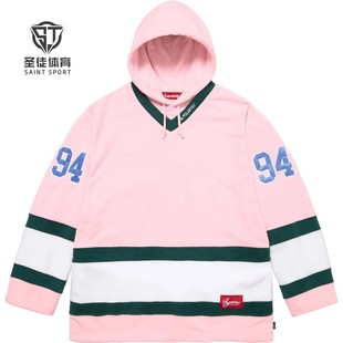 正品 Supreme 25FW Polartec Hooded Hockey 抓绒 连帽卫衣 球服