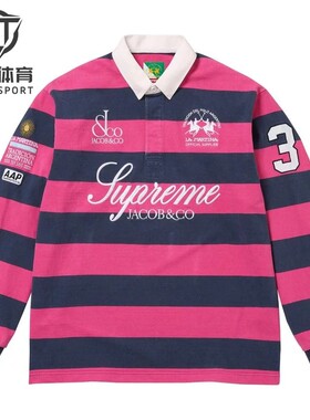 正品 Supreme 26SS La Martina/Jacob&Co联名 Rugby Polo长袖