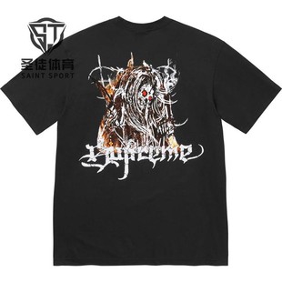 正品 Supreme 24FW Satan Tee 背后动漫人物 撒旦 短袖T恤