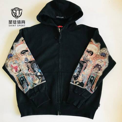 Supreme杰克逊专辑拉链卫衣