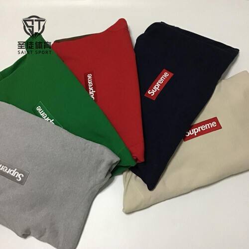 Supreme经典刺绣卫衣帽衫