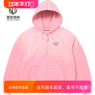 正品 Supreme 25FW True Religion联名 Zip Up Hooded 拉链卫衣