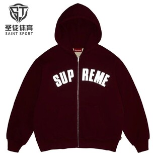 Supreme 26FW Arc Thermal Zip Hooded 胸前反光Logo拉链卫衣