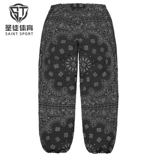 正品 Supreme 26SS Reflective Bandana Track Pant 腰果花 长裤