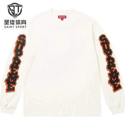 Supreme袖口卡通Logo长袖