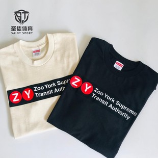 现货正品Supreme 25SS Zoo York联名Transit Tee胸前标语 短袖T恤